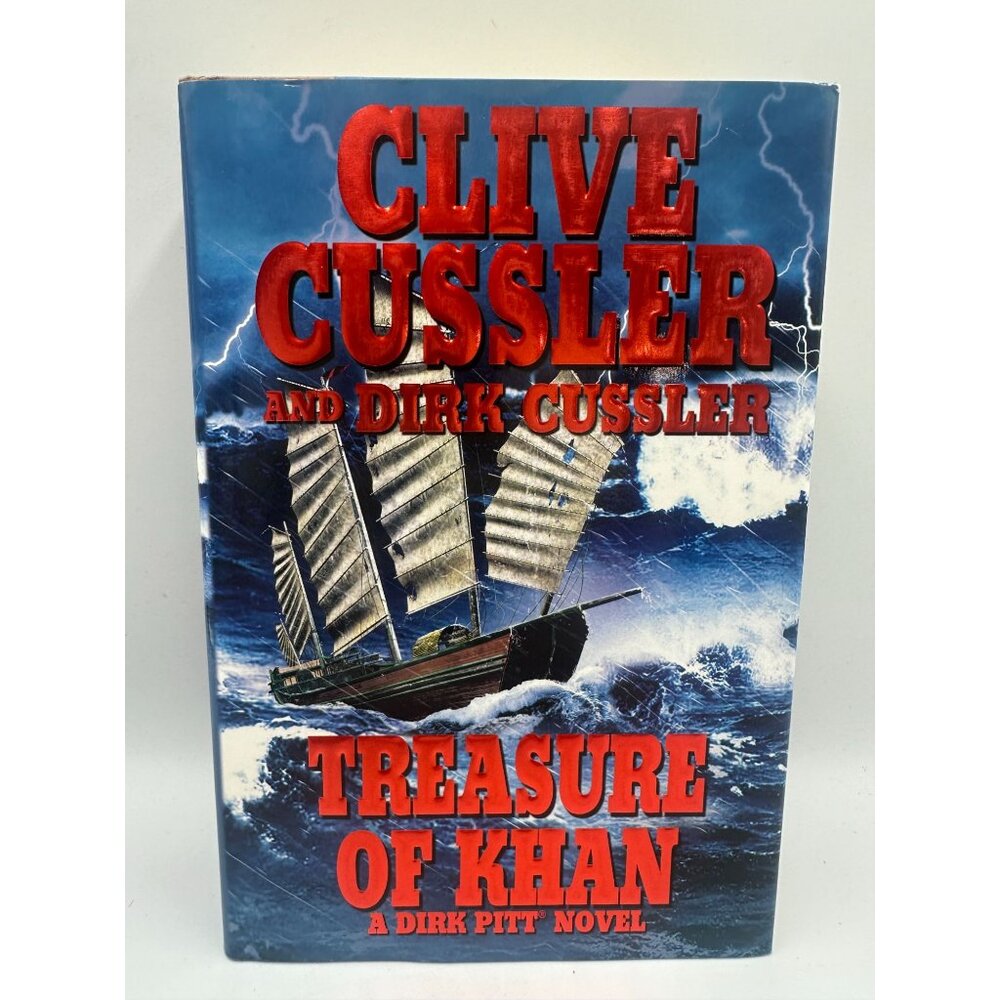 Treasure Of Khan Clive Cussler 2006 Hardcover Action Novel Pre-Owned Good
